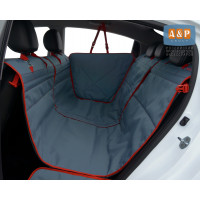 Автогамак Happy Dog Premium (Хэппи Дог Премиум). Цвет: маренго с красной окантовкой.