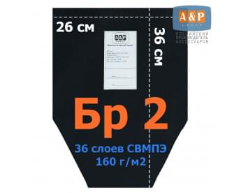 Баллистический пакет для напашника "Рубеж". Класс защитной структуры Бр 2.