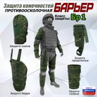 Комплект противоосколочной защиты "Барьер". Класс защиты Бр 1. Цвет: ЕМР (цифра).