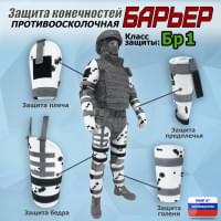 Комплект противоосколочной защиты "Барьер". Класс защиты Бр 1. Цвет: клякса.