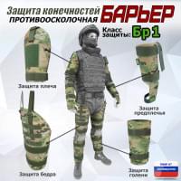 Комплект противоосколочной защиты "Барьер". Класс защиты Бр 1. Цвет: мультикам.