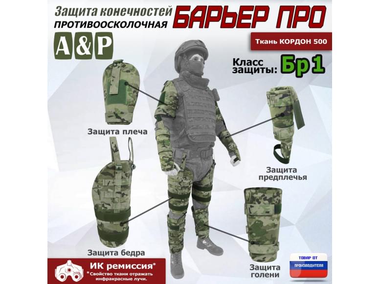 Комплект противоосколочной защиты "Барьер ПРО". Класс защиты Бр 1. 