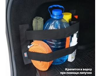 Багажный ремень "Вертикаль" для ворса. Цвет: черный.