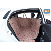 Автогамак Happy Dog Premium (Хэппи Дог Премиум). Цвет: собаки на бежевом фоне.