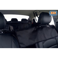 Автогамак Happy Dog Premium (Хэппи Дог Премиум). На 2/3 заднего сиденья. Цвет: черный.