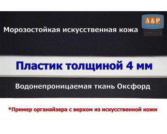 Изготовление стенок органайзера из пластика.