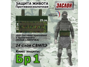 Защита живота противоосколочная "Заслон". Класс защиты Бр 1. Цвет: ЕМР (цифра).