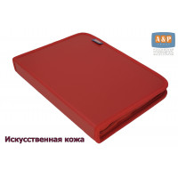 Папка для сервисной книжки "Практик". Искусственная кожа. Формат А5. Цвет: красный.